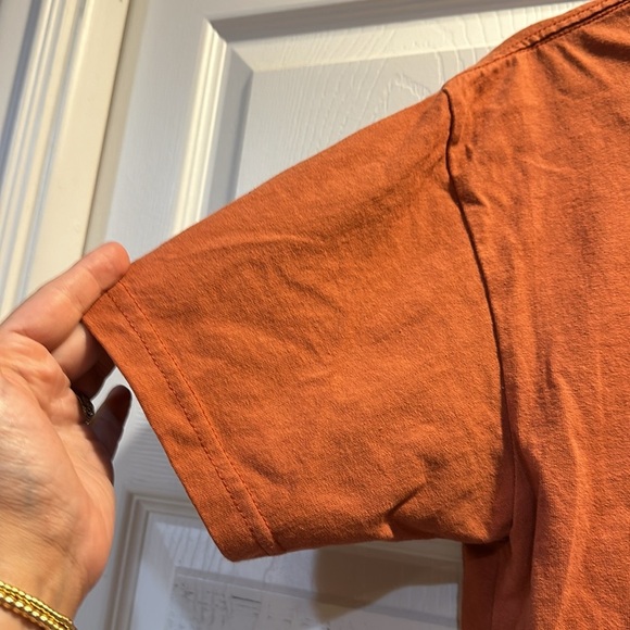 Roxy Mountain View Burnt Orange Oversized Graphic Tee XS - Picture 6 of 6